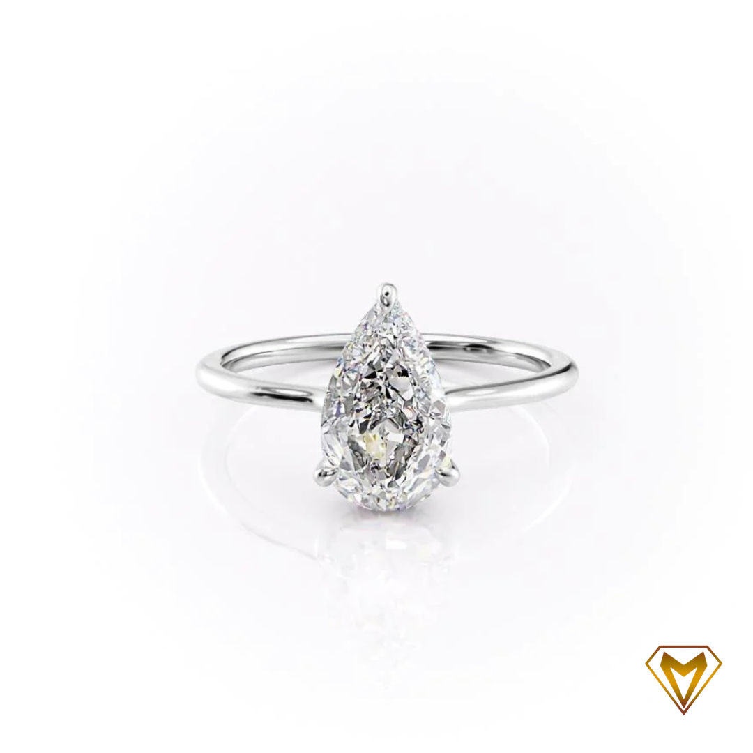 Pear Diamond Ring