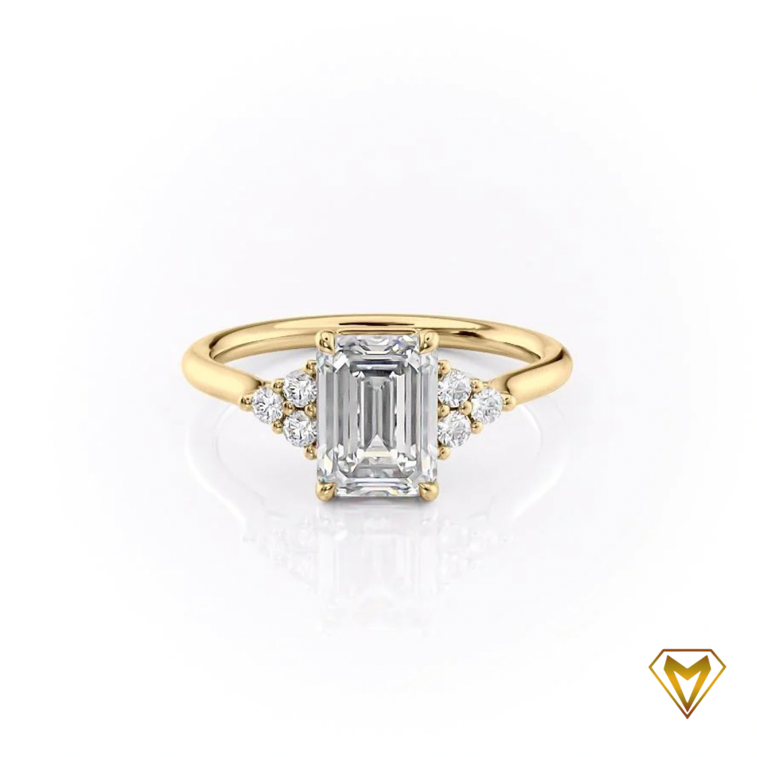 Emerald Framed Diamond Ring