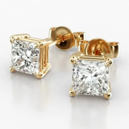 Princess Cut Earr