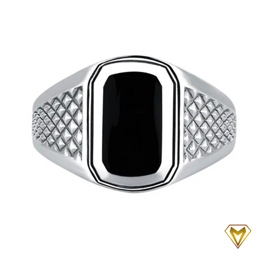Men’s Black Top Ring