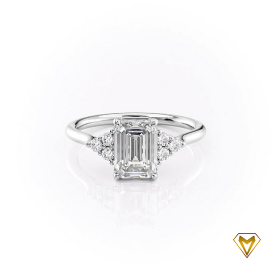 Emerald Framed Diamond Ring